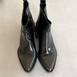 DKNY Patent Leather booties.